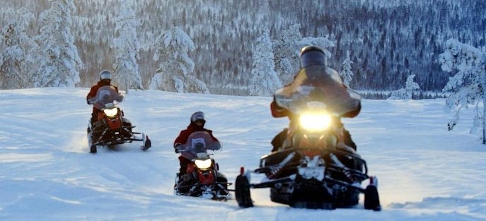 Лапландский экстрим: тур на снегоходах