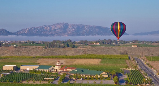Долина виноделов Темекула - путешествие на воздушном шаре, США