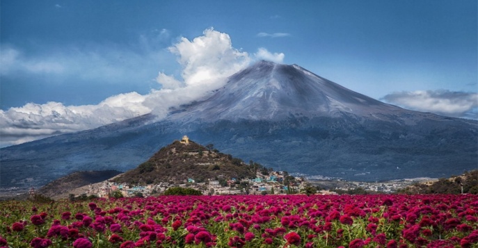 Вулкан Попокатепетль, Мексика
