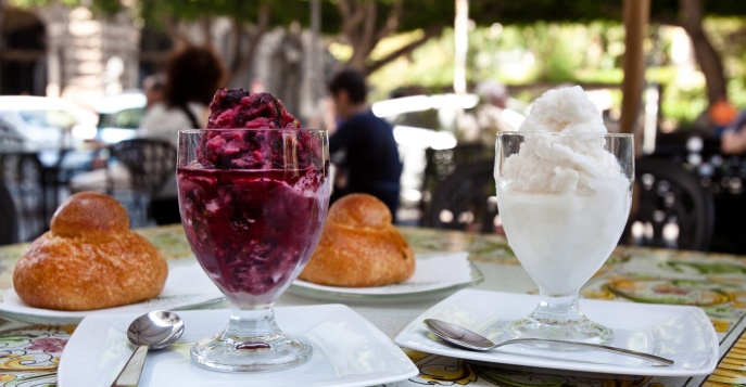 Гранита с бриошем. Дегустация  традиционного завтрака сицилийцев