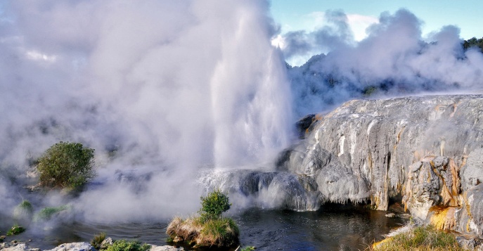 Гейзер Похуту, Новая Зеландия