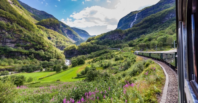 Уникальная Фломская железная дорога, Норвегия