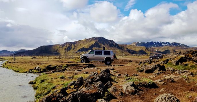На джипе к вулкану Хекла, Исландия