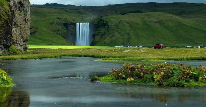 Водапад Скогафосс, Исландия