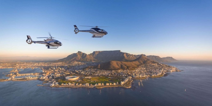 Панорамный полет над Кейптауном на вертолете