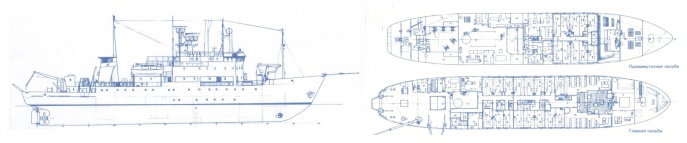 Судно «Академик Шокальский» - схема палуб