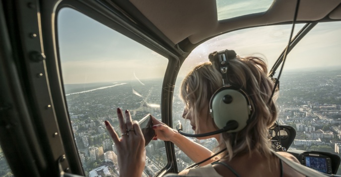 Полёт на вертолёте над Кейптауном