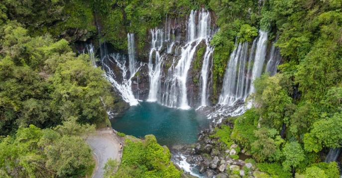 Водопад Ланжевен, остров Реюньон