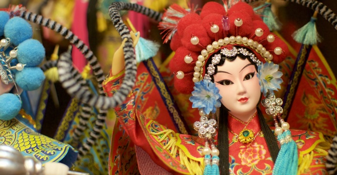 Создание шелковой куклы-персонажа китайской оперы