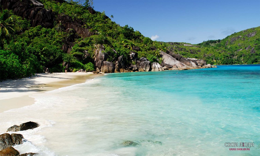 Anse Takamaka Beach, Mahe Island, Seychelles бесплатно