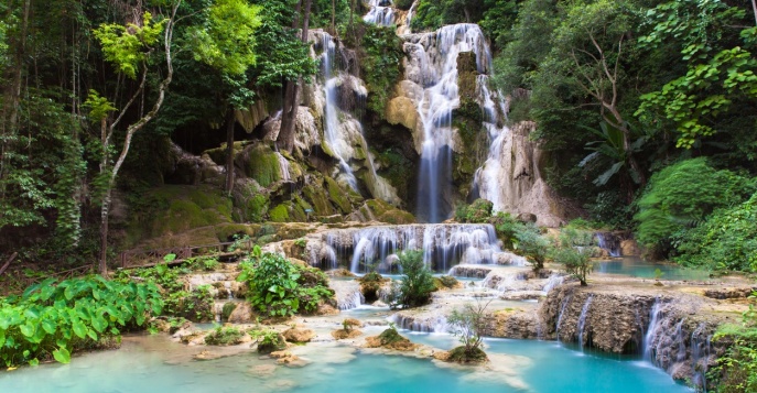 Водопад Куанг Си, Лаос