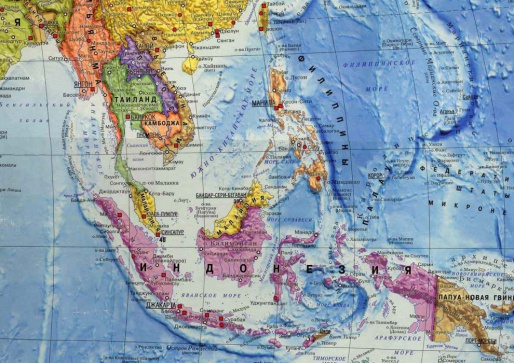 Остров Бали на карте мира