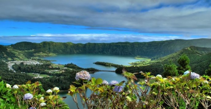 Вид с Vista do Rei - Азорские острова, Португалия