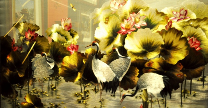 Чин тео – вышивка шелком