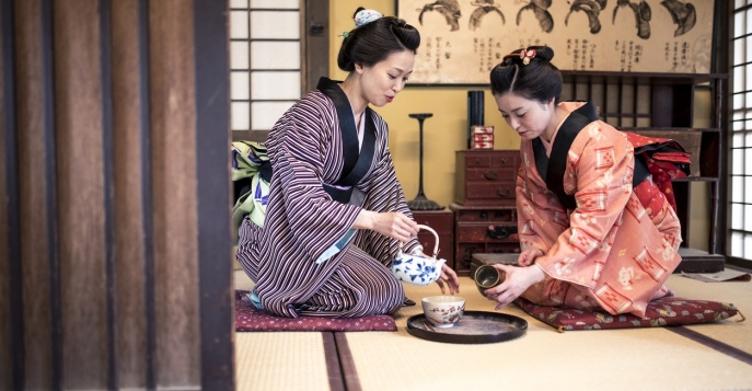Участие в традиционной японской чайной церемонии